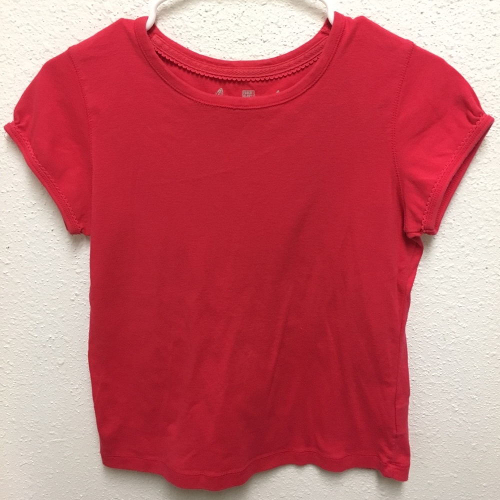 Faded glory 100% cotton Red short sleeve